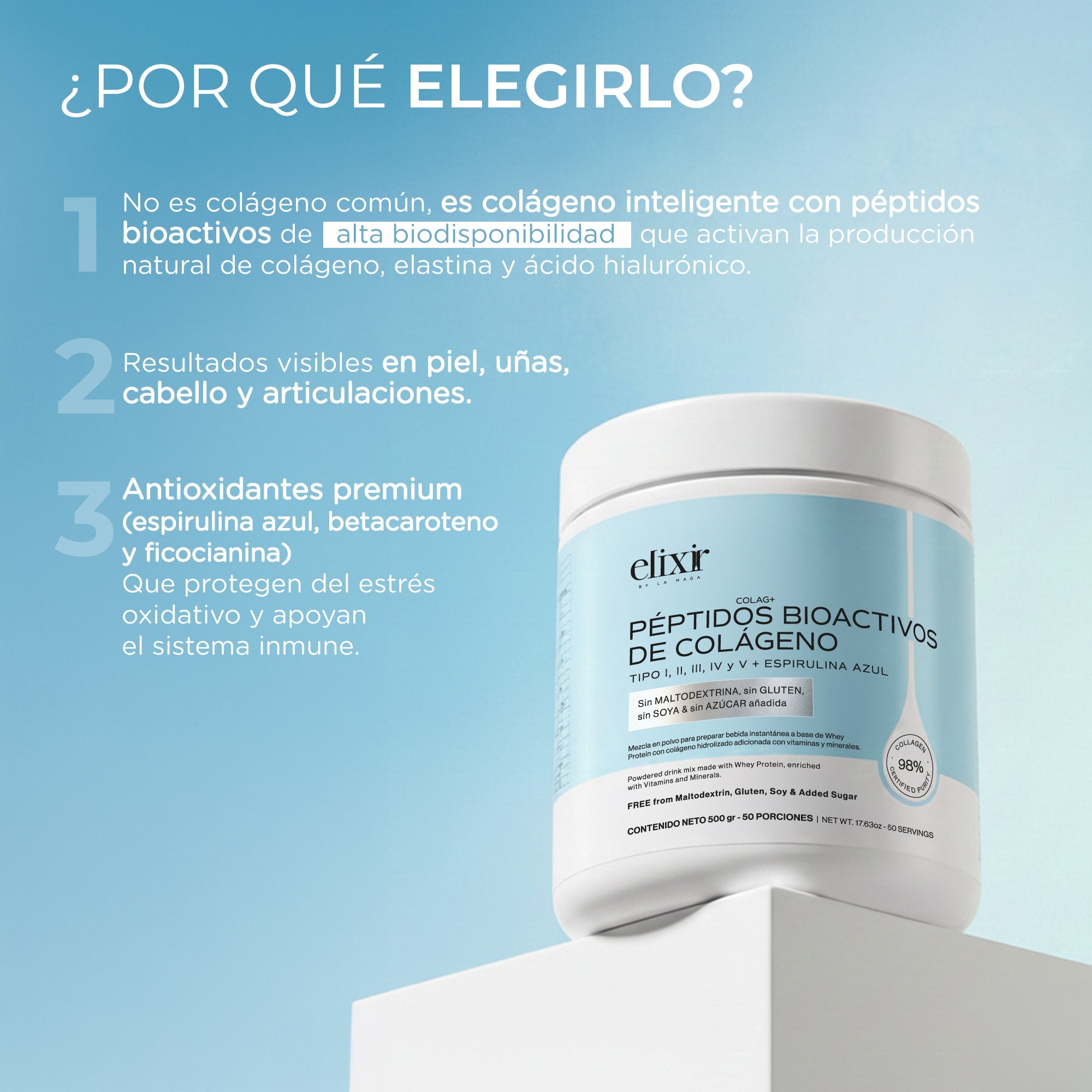 PÉPTIDOS BIOACTIVOS DE COLÁGENO Lp